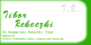 tibor rekeczki business card